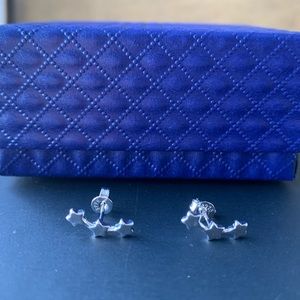 Brand new 925 sliver three star earring